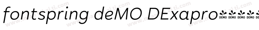 fontspring deMO DExapro字体转换